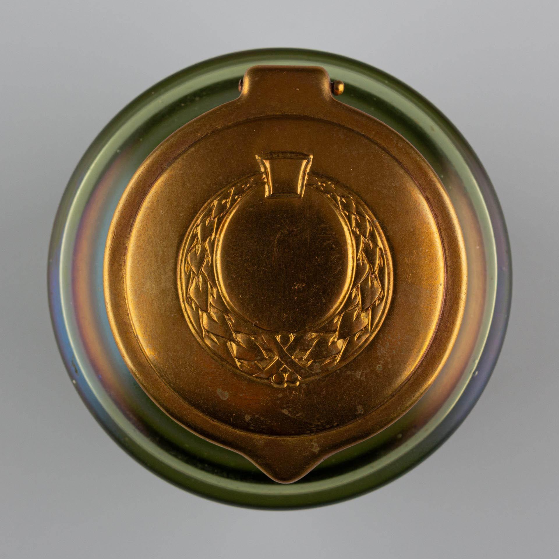 Tintero de cristal alemán o bohemio de finales del siglo XIX en venta 8