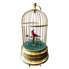 Antique Late 19th Century German Signing Bird Automaton