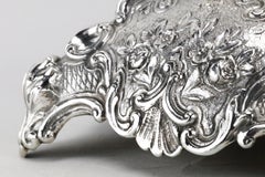 Late 19th Century German Silver Hanukkah Lamp Menorah