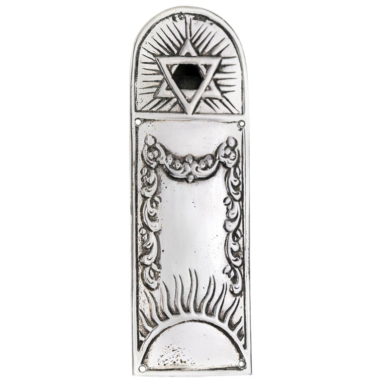 Late 19th Century German Silver Mezuzah For Sale at 1stDibs