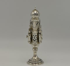 Late 19th Century German Silver Spice Tower