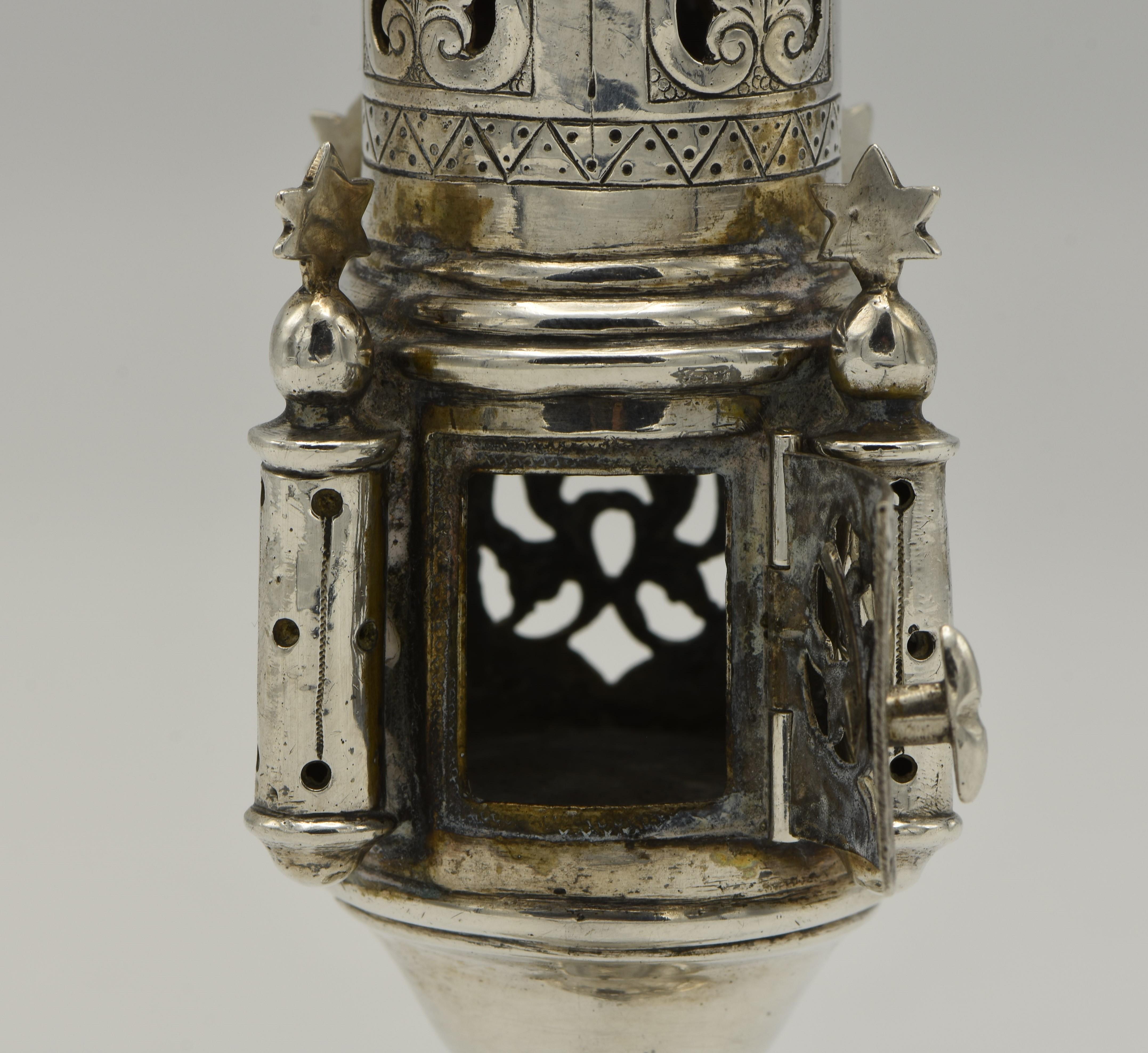 Late 19th Century German Silver Spice Tower 3