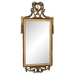 Late 19th Century Gilded Mirror With Cartouche