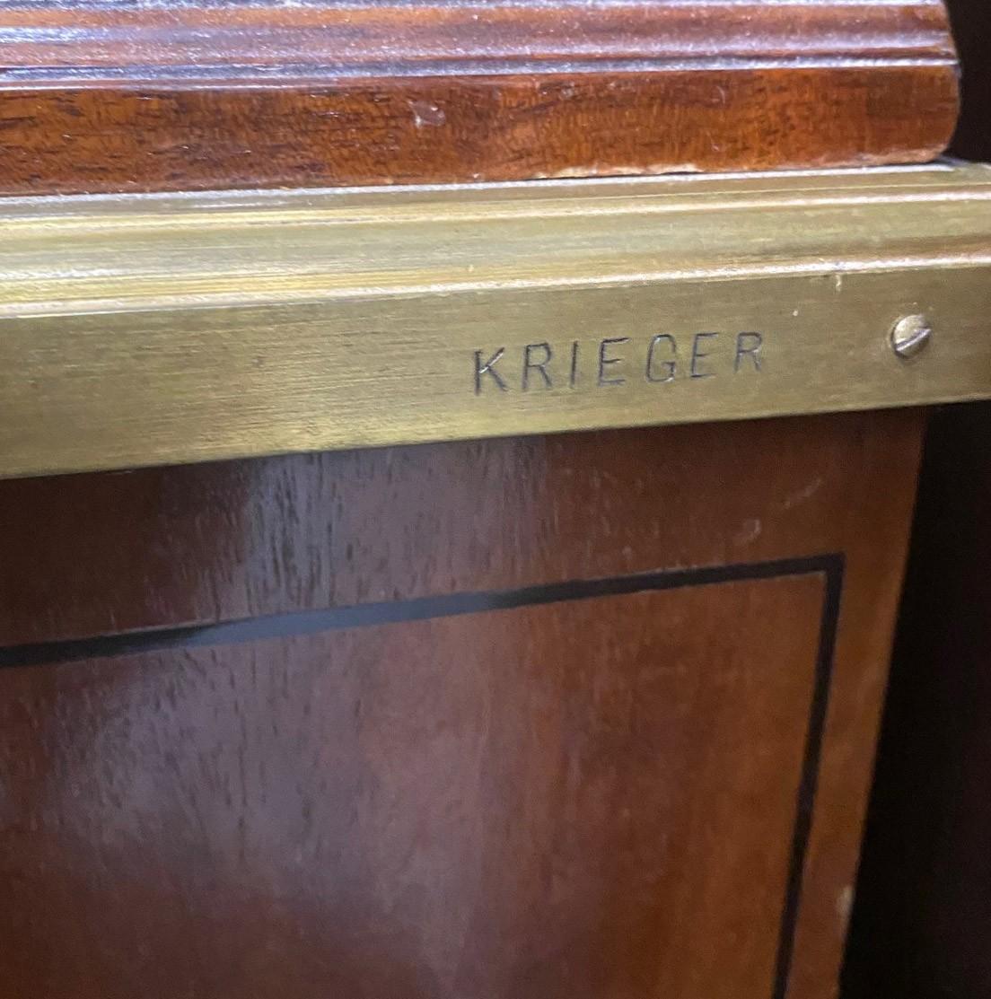 Late 19th Century Gilt Bronze-Mounted Cartonnier / Secretaire by Antoine Krieger For Sale 3