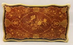 Late 19th Century Gilt Bronze Mounted Inlaid Marquety Table by Paul Sormani
