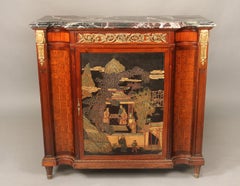 Late 19th Century Gilt Bronze Mounted Louis XVI Style Chinoiserie Cabinet
