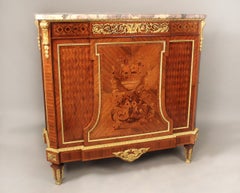 Armario de marquetería montado en bronce dorado de finales del siglo XIX de Maison Forest Paris