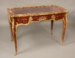 Late 19th Century Gilt Bronze Mounted Marquetry Vitrine Table by François Linke