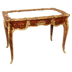 Late 19th Century Gilt Bronze Mounted Marquetry Vitrine Table by François Linke