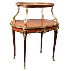 Late 19th Century Gilt Bronze-Mounted Tea Table