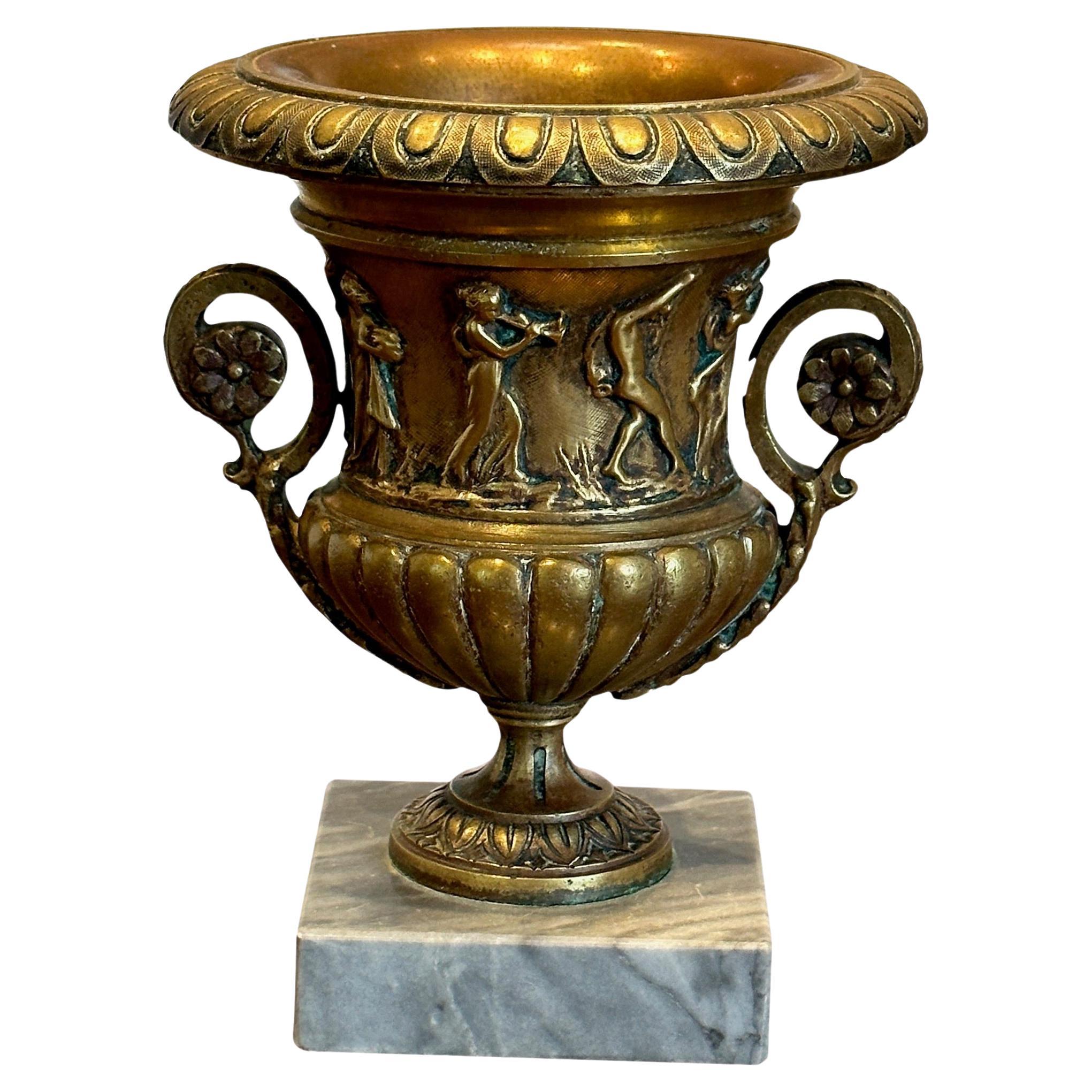 Late 19th Century Gilt Bronze Urn