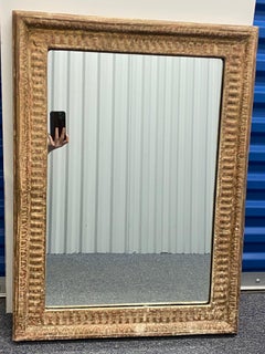 Late 19th Century Giltwood Beaded Rectangular Mirror