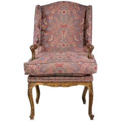 Late 19th Century Giltwood Fauteuil