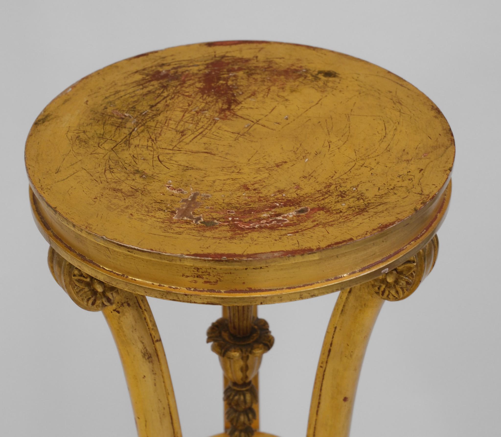 Fin du 19e siècle Gesso et bois doré  Torchère en vente 2