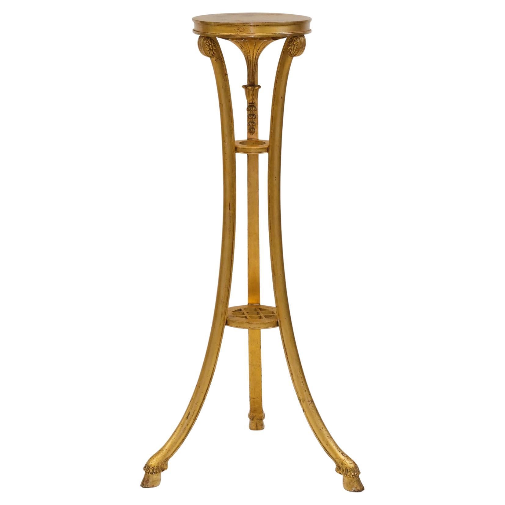 Late 19th Century Gesso & Giltwood  Torchère