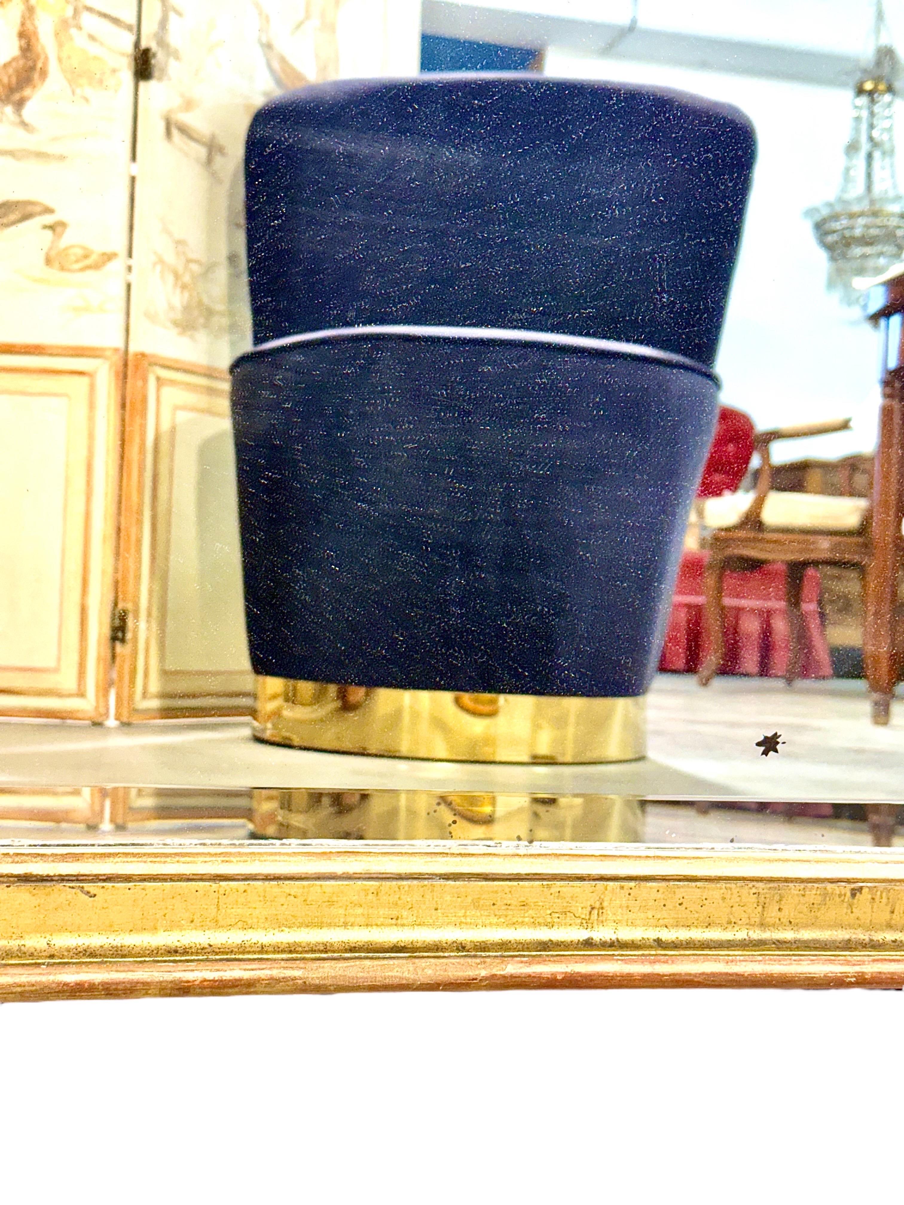 Late 19th Century Giltwood Mirror with Beveled Mercury Glass For Sale 2