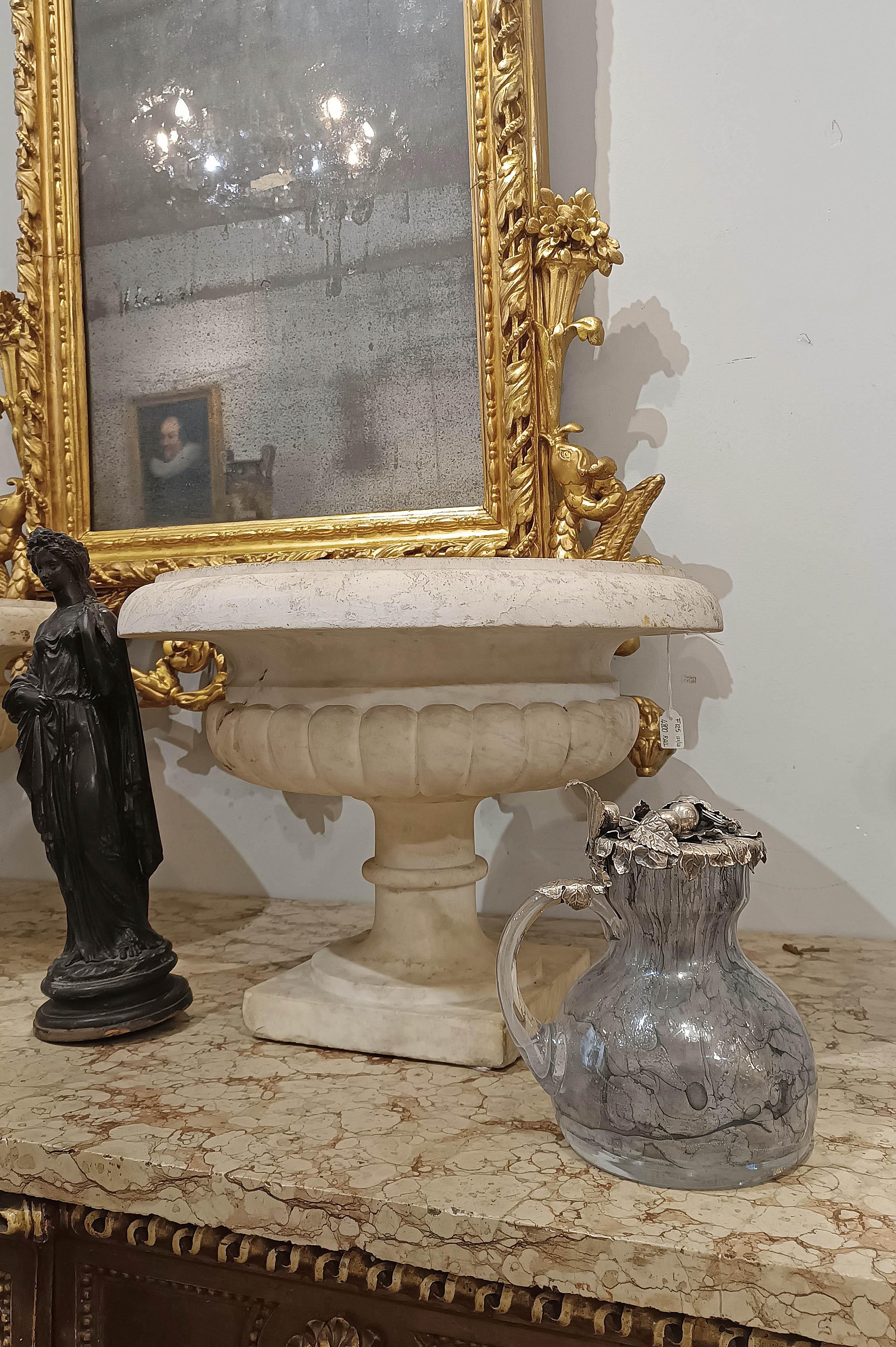 LATE 19th CENTURY GLASS AND SILVER JUG For Sale 6