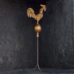 Late 19th Century Gold Gilt Zinc Weathervane
