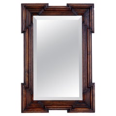 Late 19th Century Gothic Revival Oak Mirror