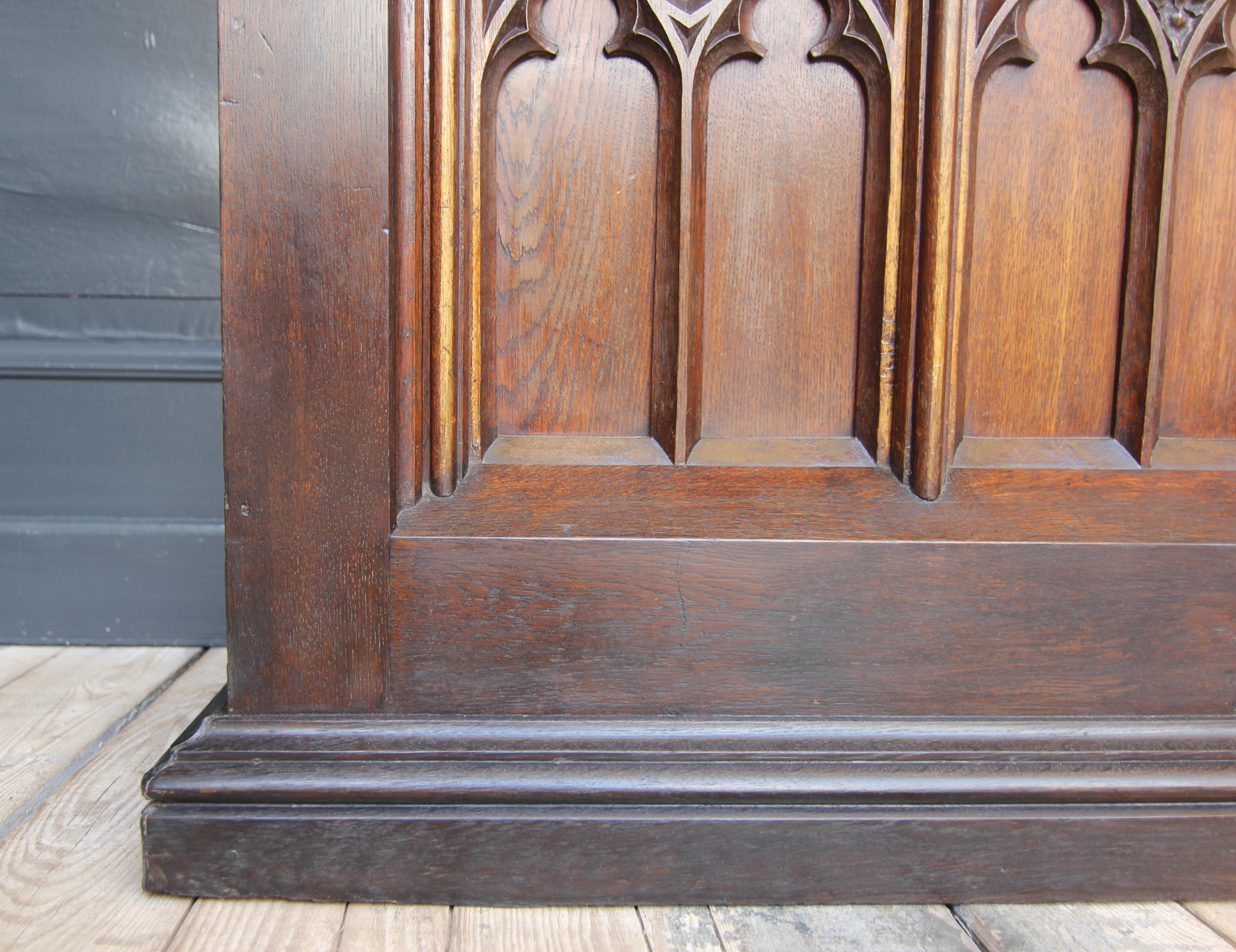 Late 19th Century Gothic Revival Shop Counter made of Oak 11