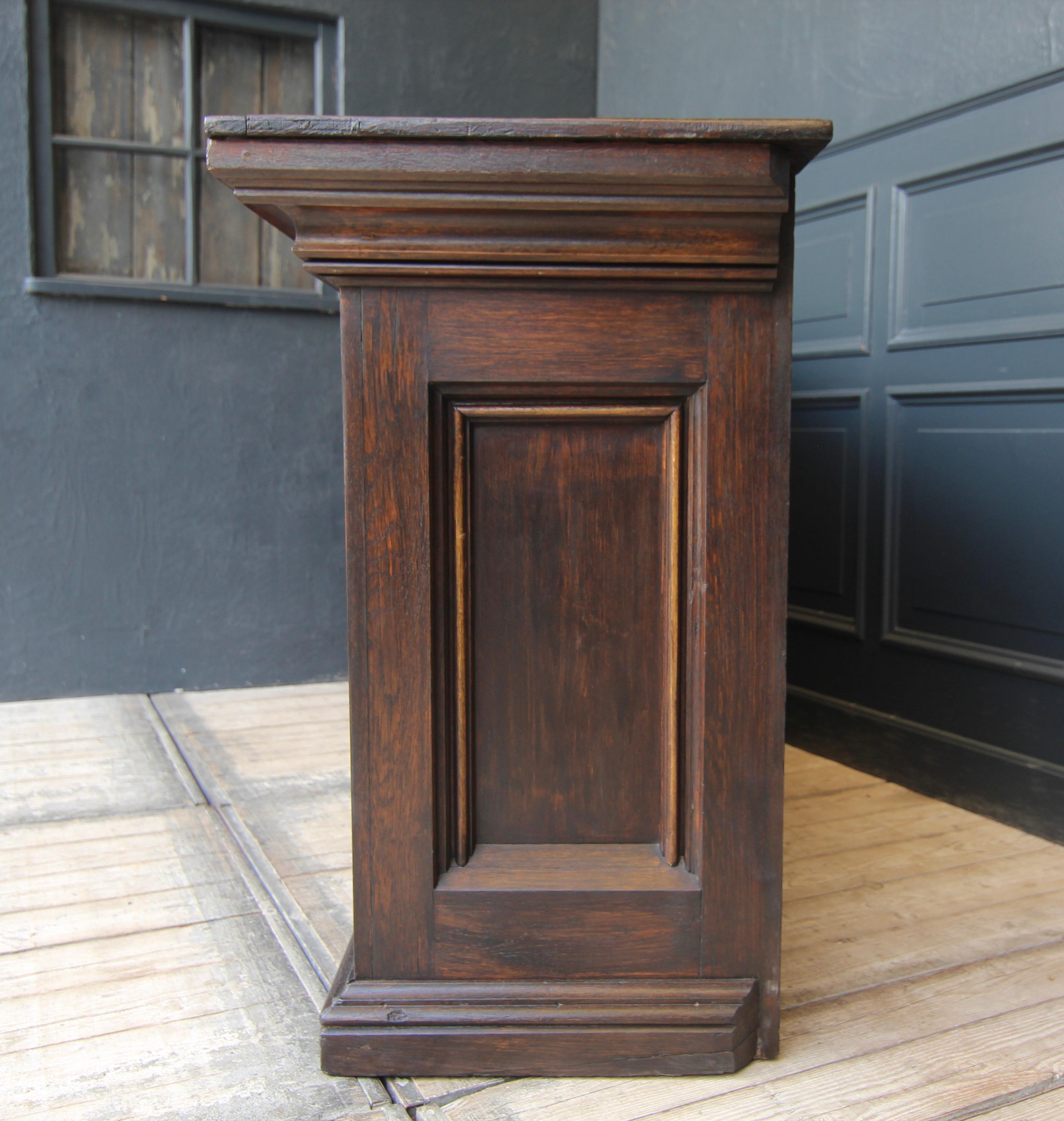 Late 19th Century Gothic Revival Shop Counter made of Oak 13