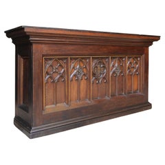 Late 19th Century Gothic Revival Shop Counter made of Oak