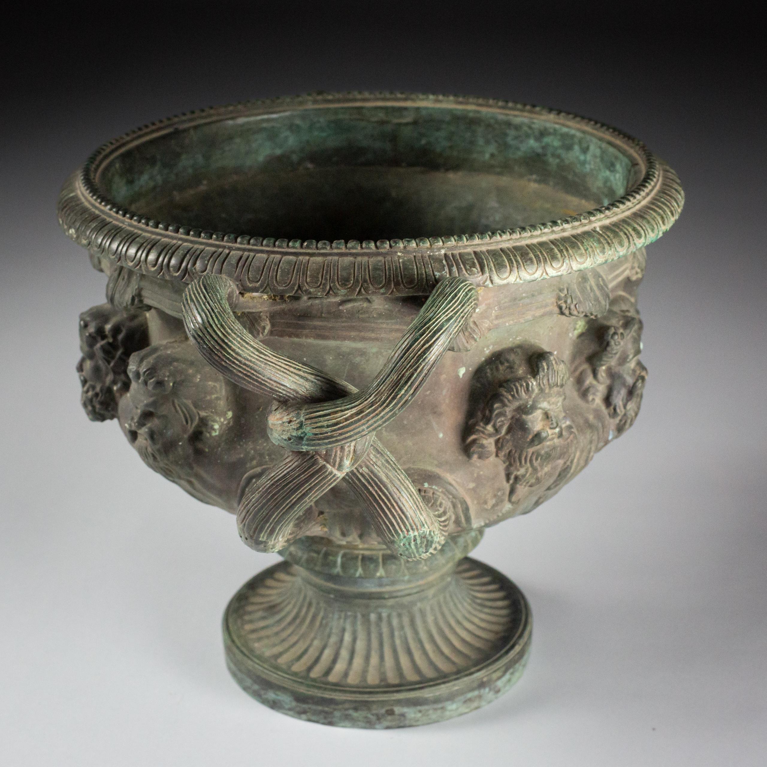 Late 19th Century Grand Tour Bronze Albani Vase For Sale 7