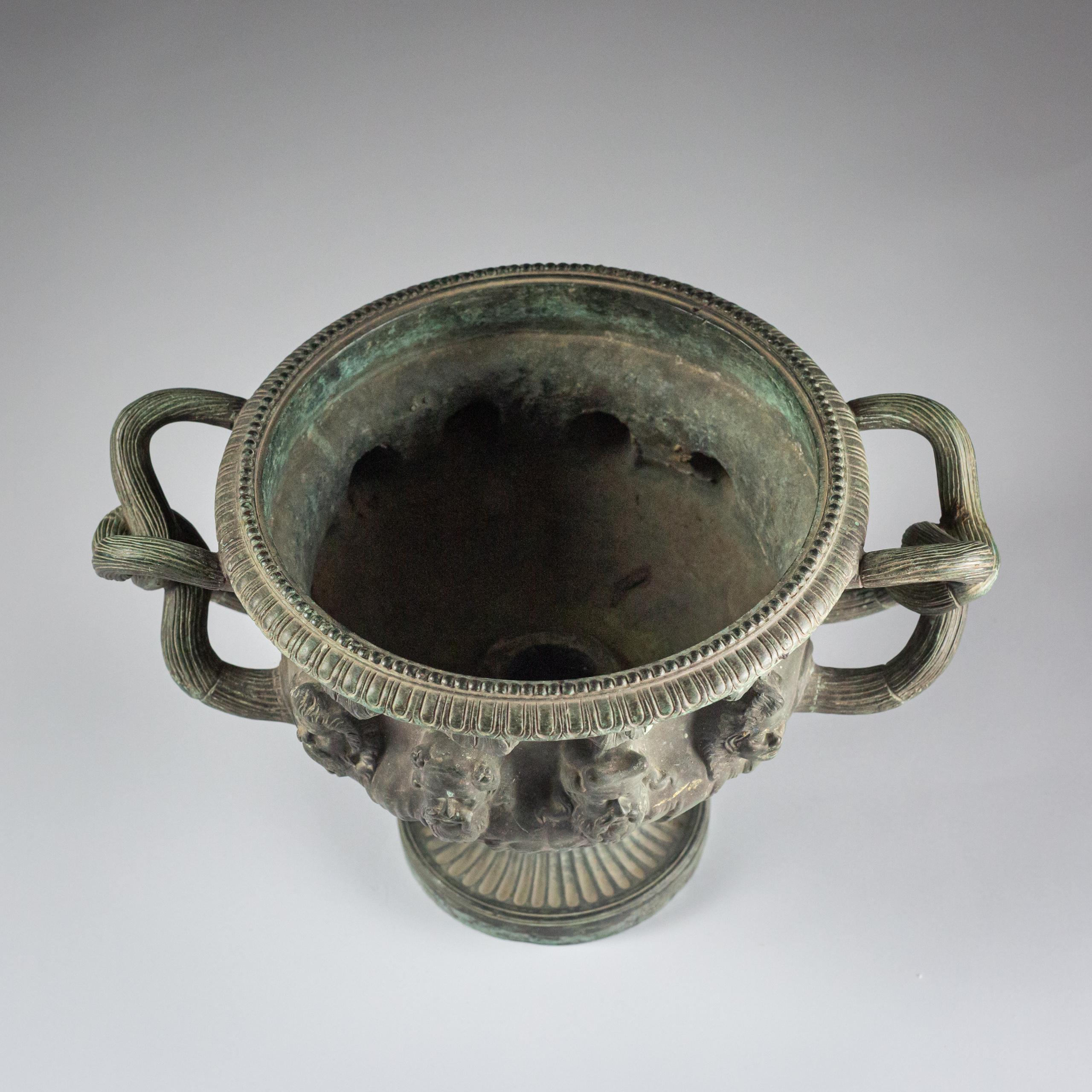 Late 19th Century Grand Tour Bronze Albani Vase For Sale 8