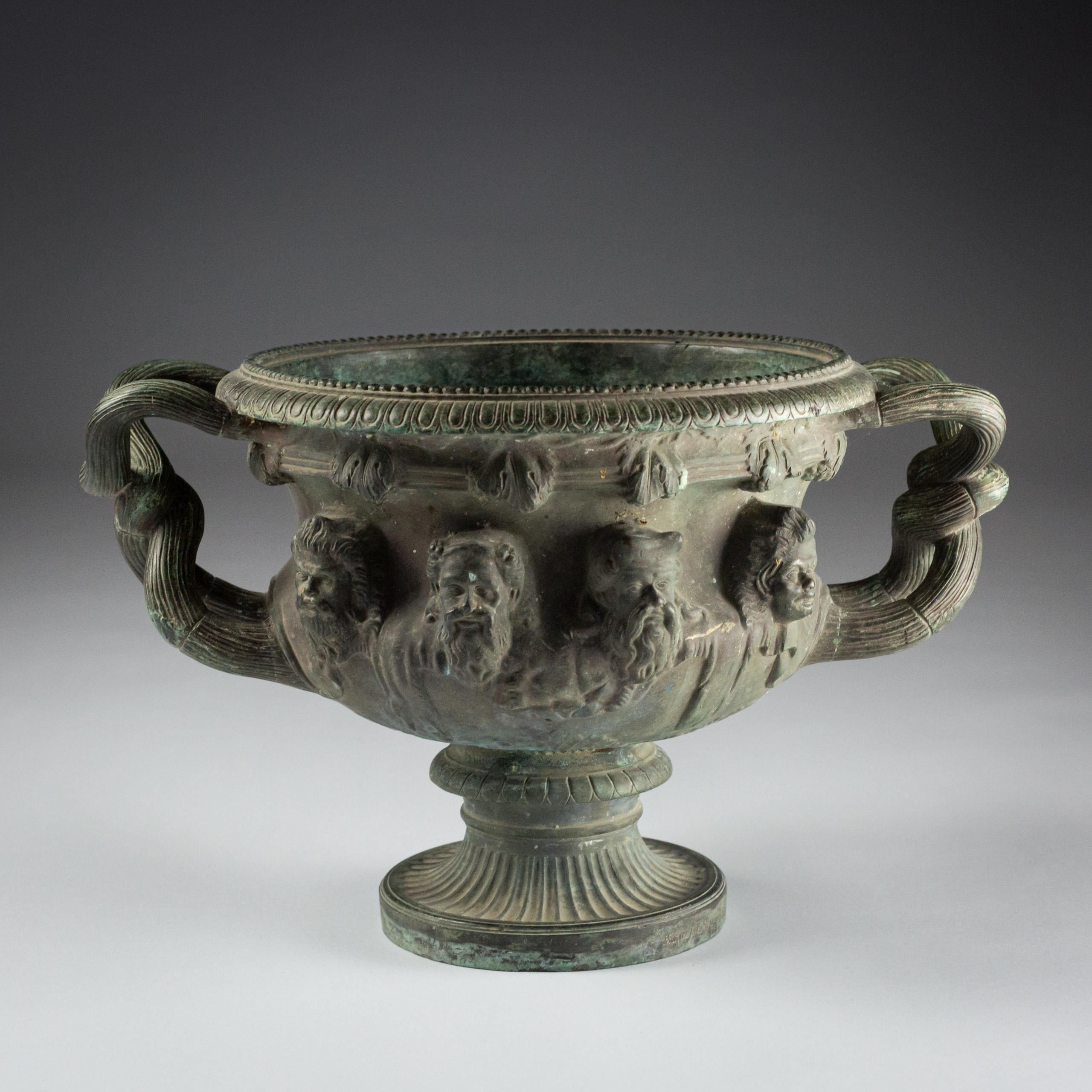 Italian Late 19th Century Grand Tour Bronze Albani Vase For Sale