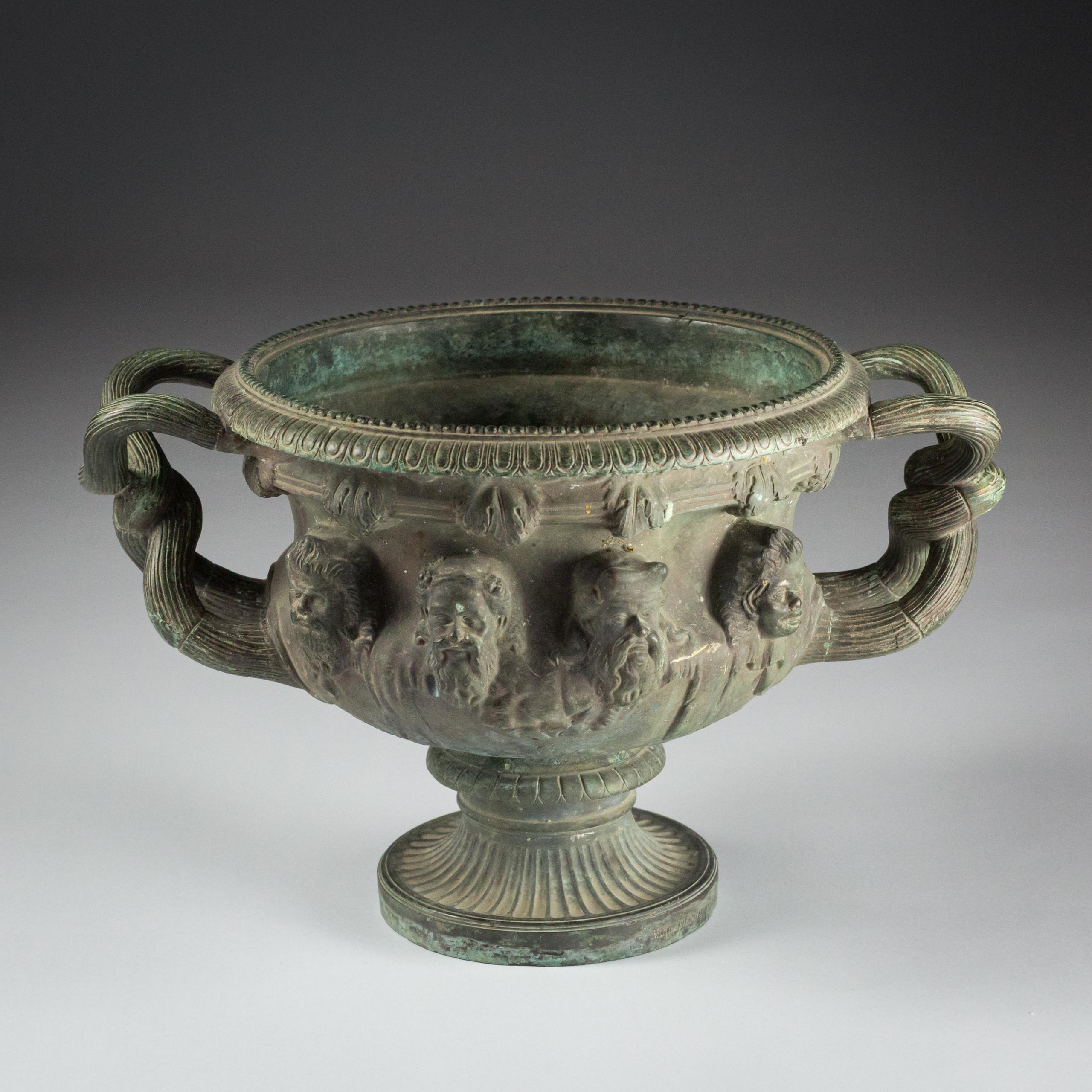 Late 19th Century Grand Tour Bronze Albani Vase For Sale 1