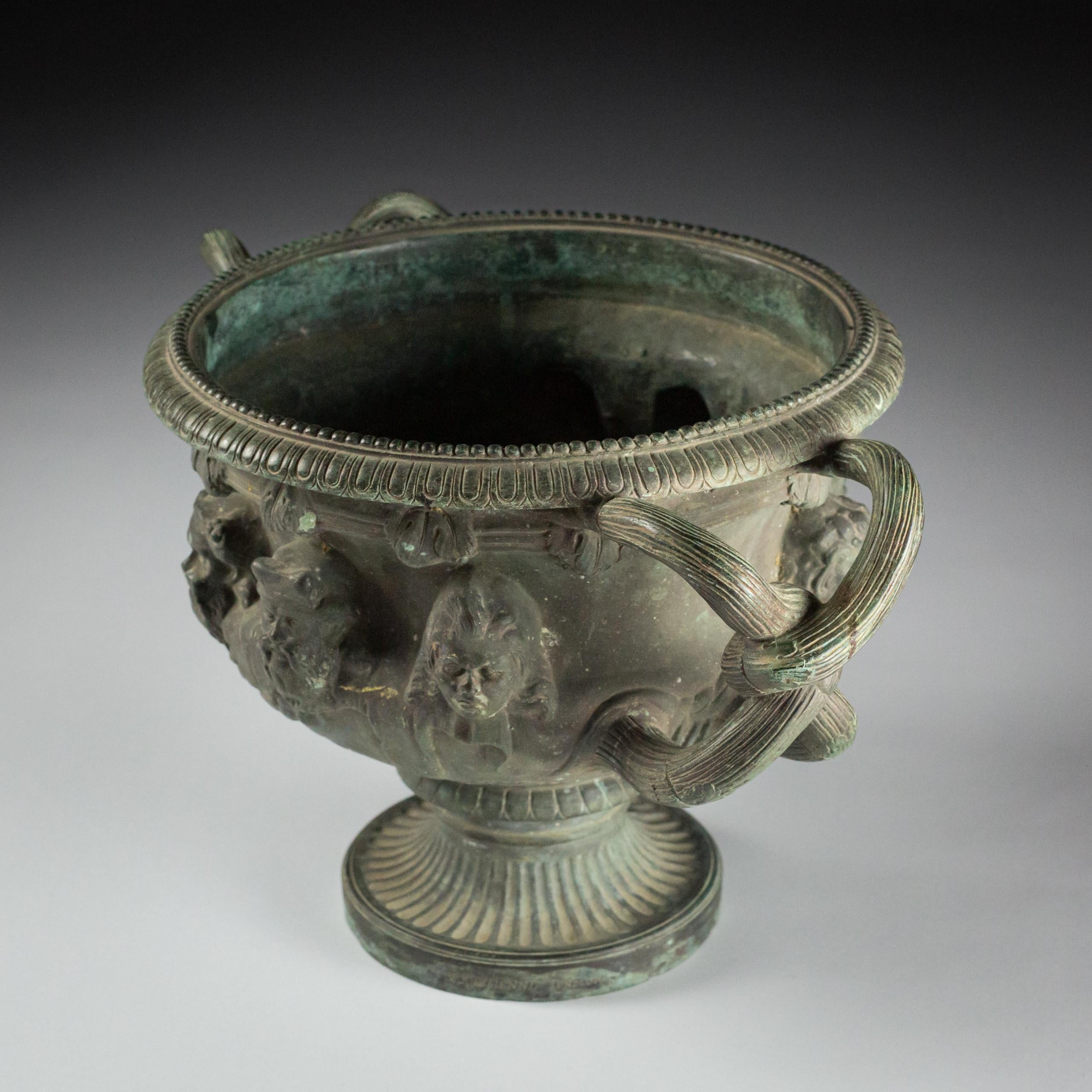 Late 19th Century Grand Tour Bronze Albani Vase For Sale 2