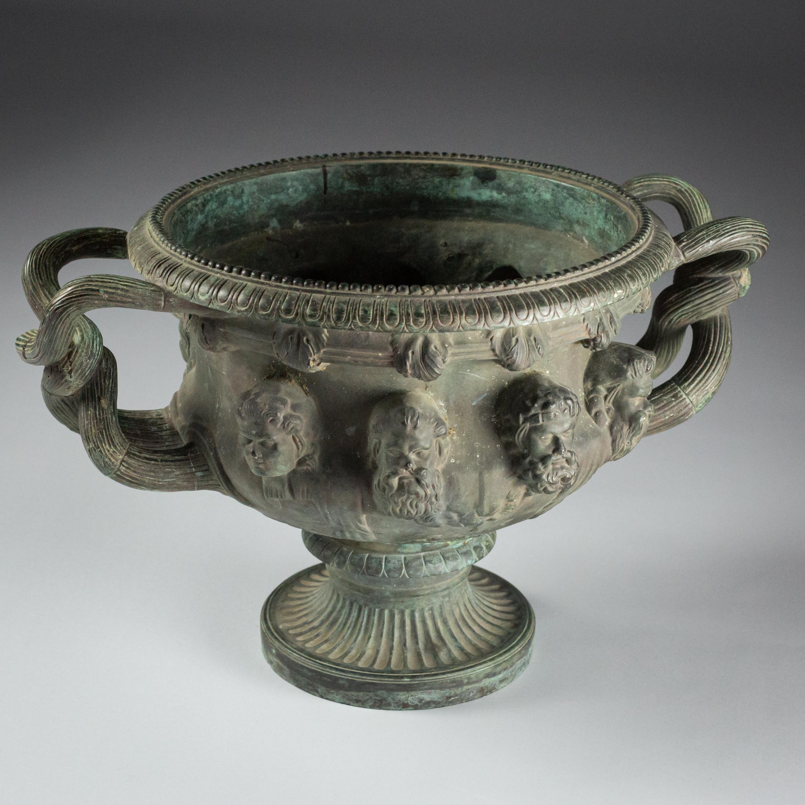 Late 19th Century Grand Tour Bronze Albani Vase For Sale 4