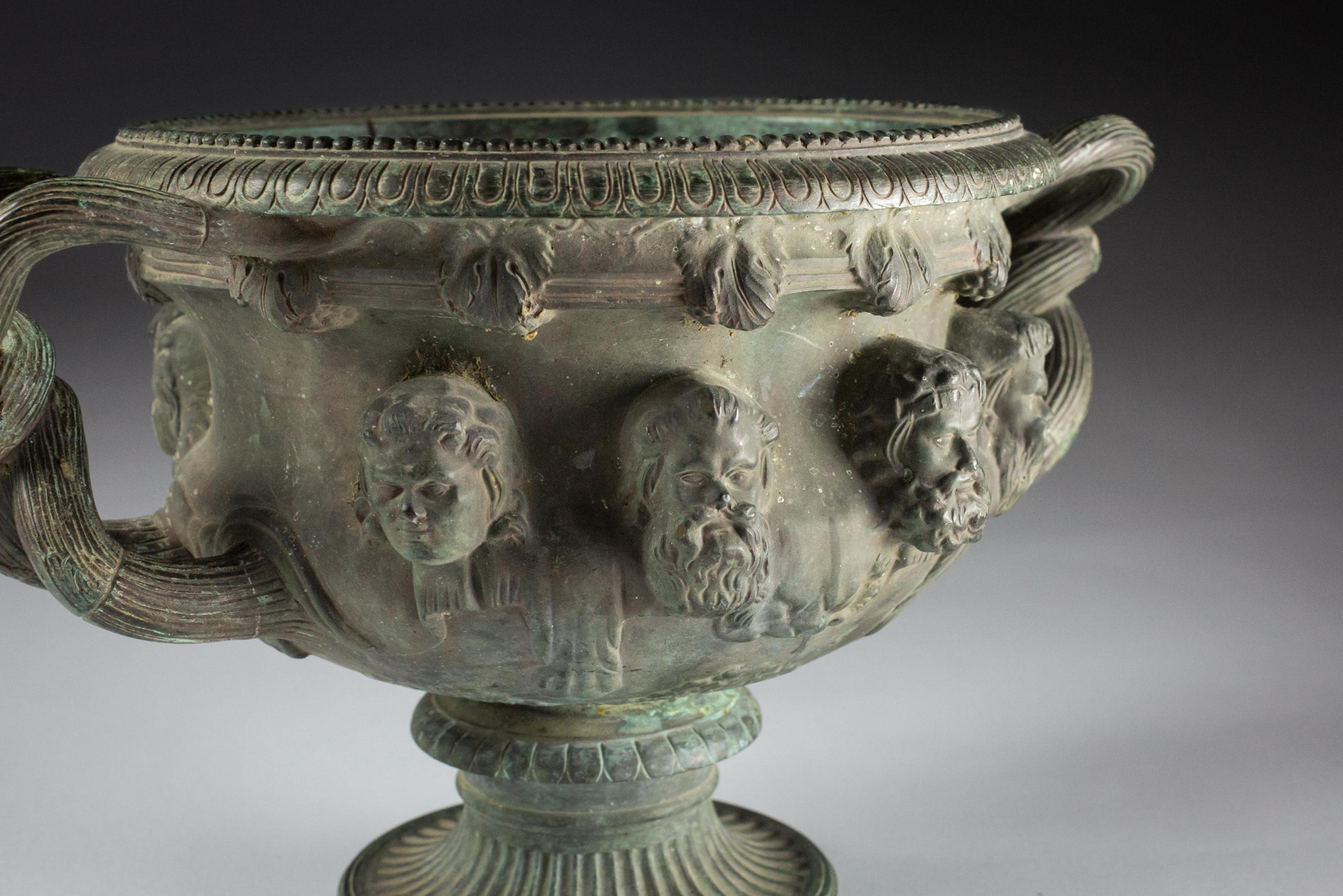 Late 19th Century Grand Tour Bronze Albani Vase For Sale 5