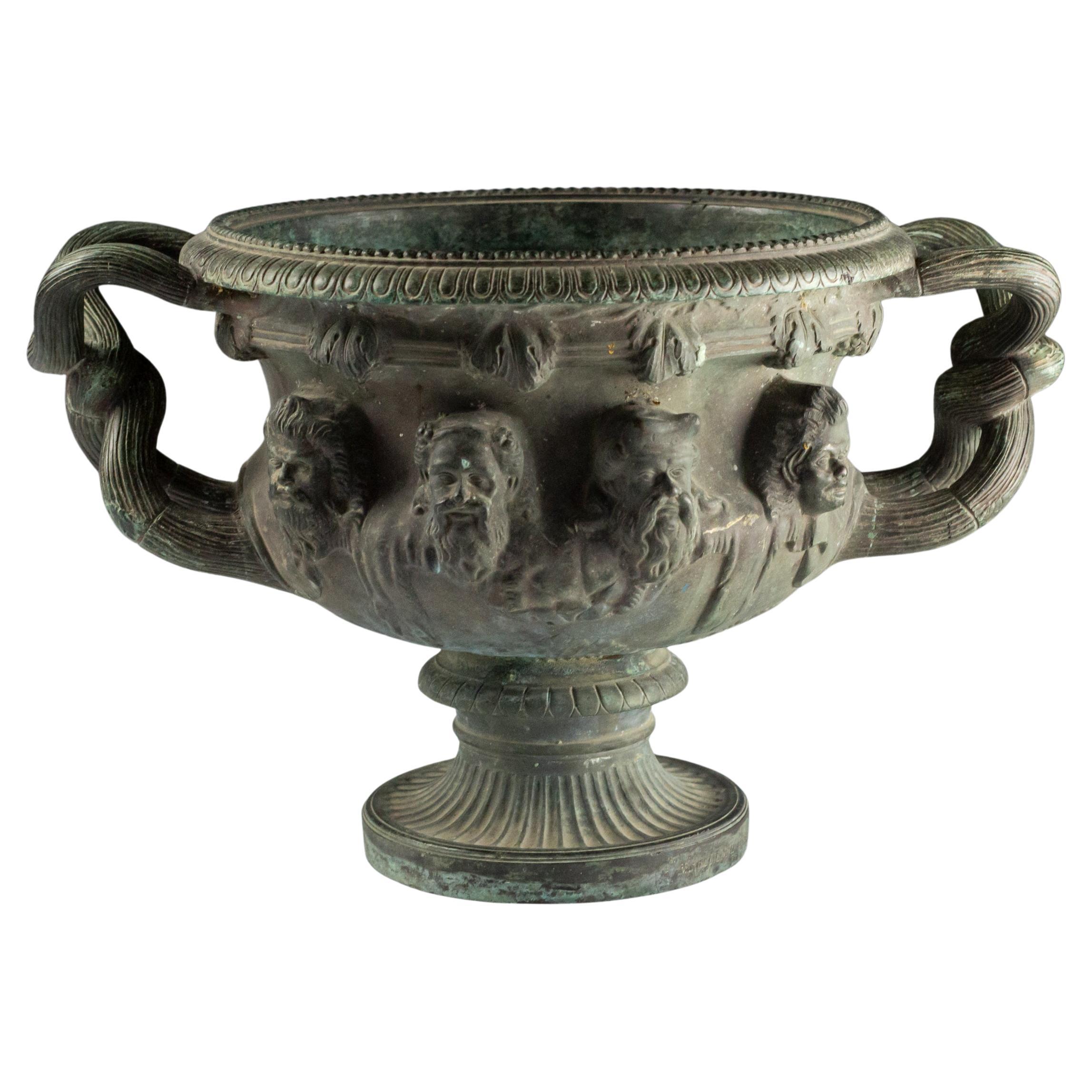 Late 19th Century Grand Tour Bronze Albani Vase For Sale