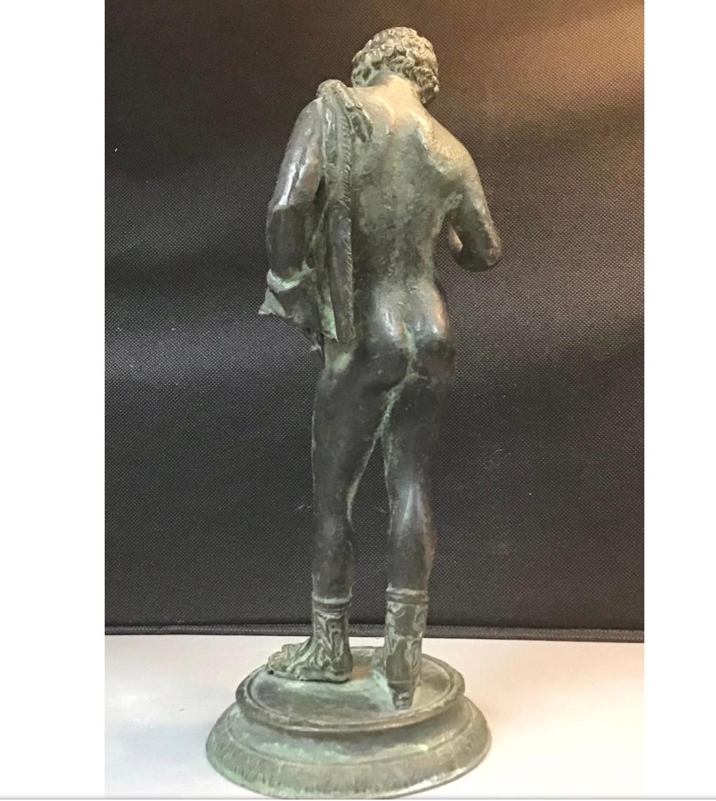 Late 19th Century Grand Tour Bronze of Narcissus 4