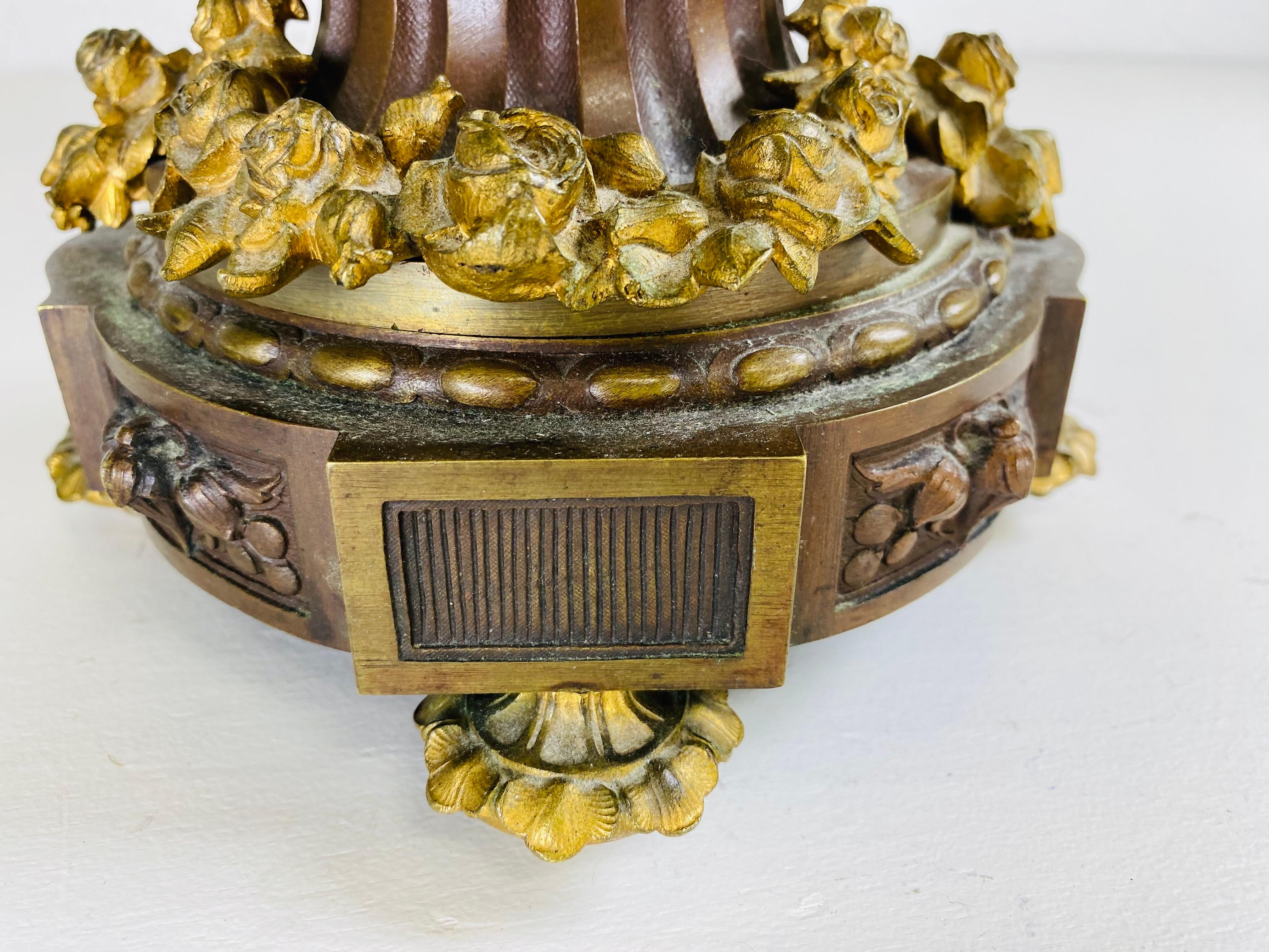 Candelabros de bronce italianos de gran viaje de finales del siglo XIX en venta 2
