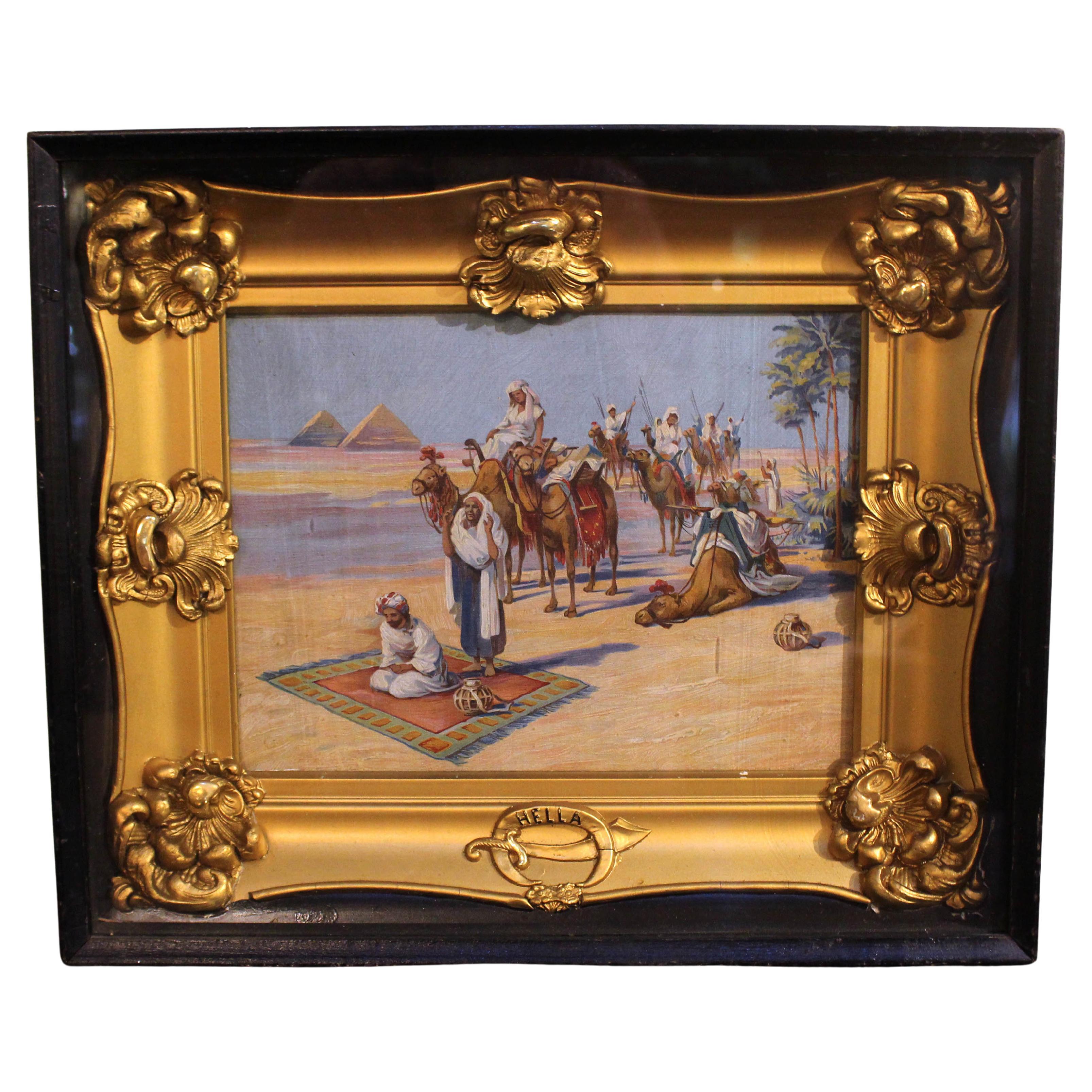 Late 19th Century Grand Tour Oil Print For Sale