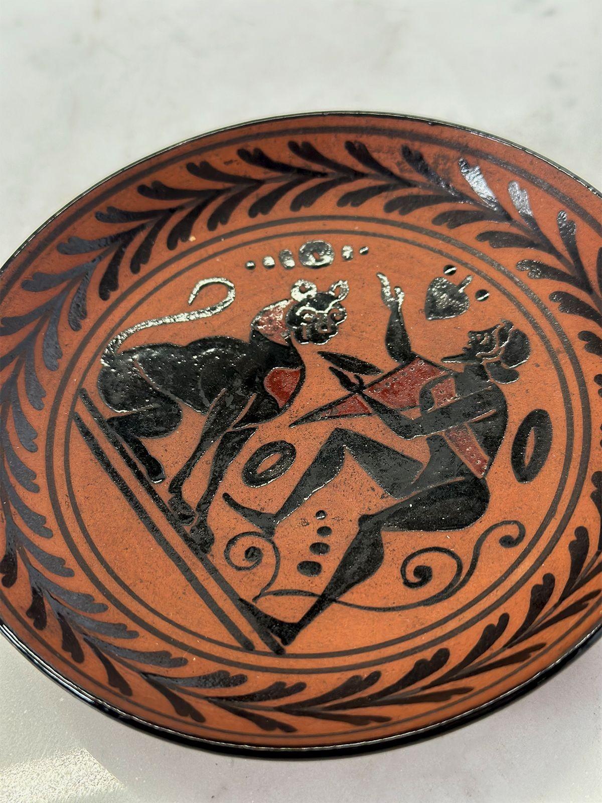 Late 19th Century Greek Ceramic Attic Ware Set For Sale 5