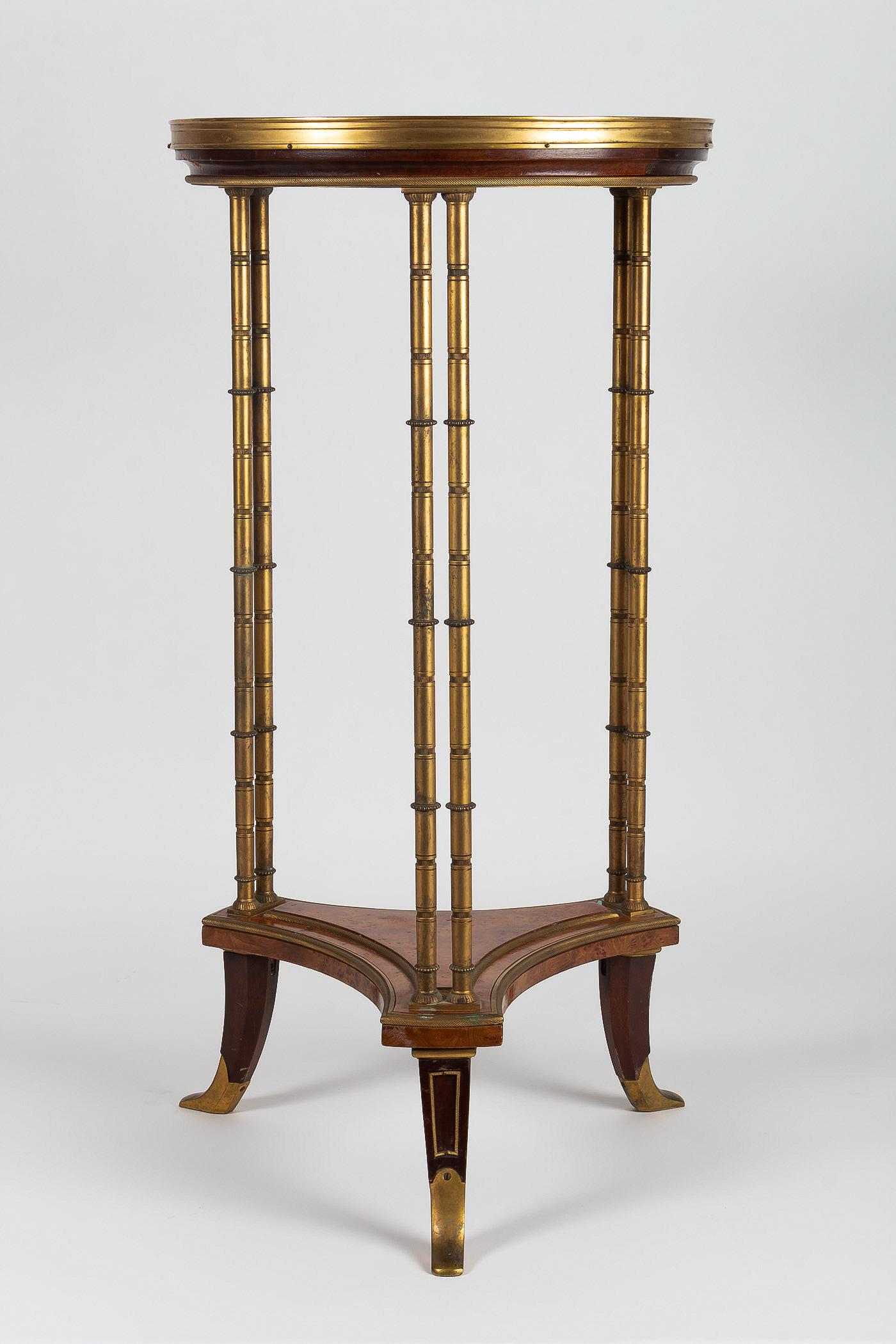 Late 19th Century Gueridon Table in the Style of Adam Weisweiler 2