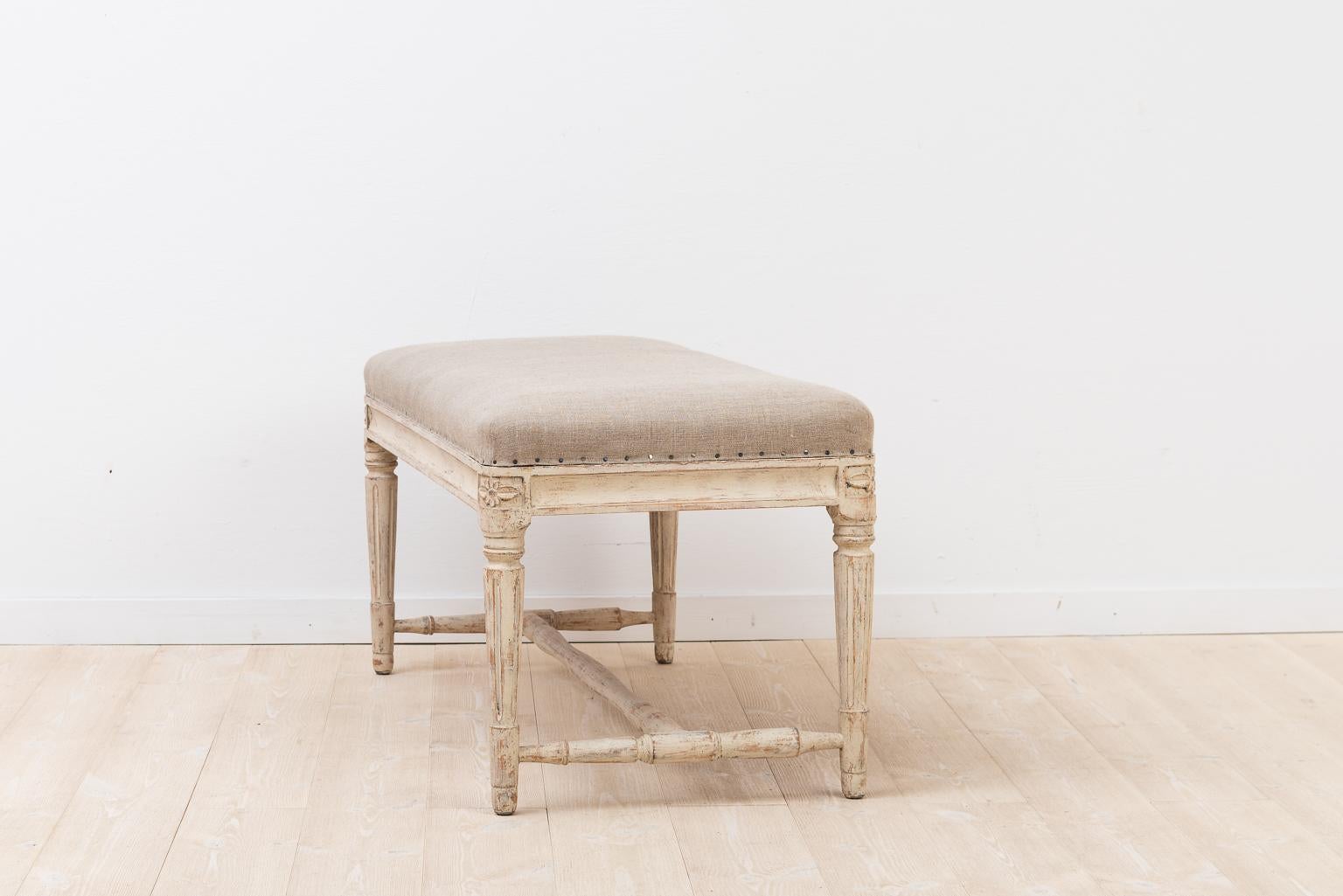 Late 19th Century Gustavian Bench from Sweden In Good Condition In Kramfors, SE