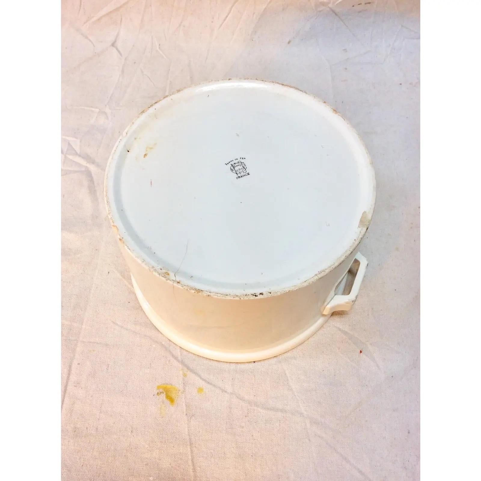 Late 19th Century H. Boulenger & Cie Choisy Le Roi French Ironstone Bowl For Sale 4
