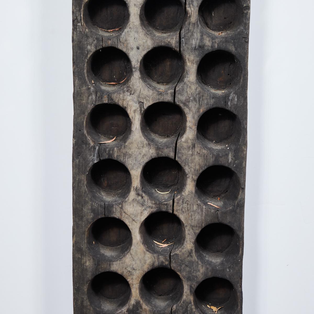 Mexican Late 19th Century Hand Carved Mold Rack from Oaxaca, Mexico