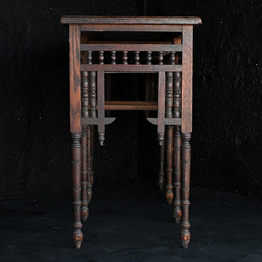 Late 19th century hand carved Syrian side table For Sale 4