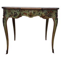Late 19th Century Hand Painted French Vanity Table By Envoi De E Kahn & Co