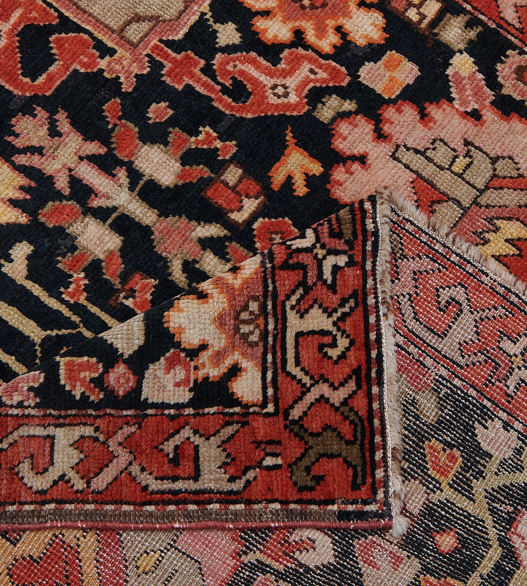 Late 19th Century Hand-Woven Antique Karabagh Runner For Sale 3