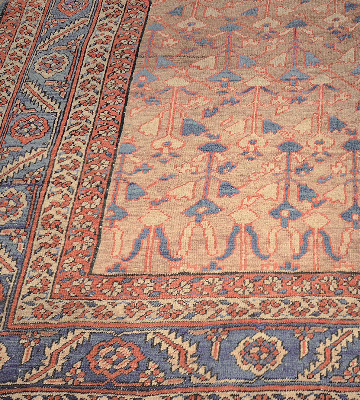 Persian Late 19th Century Hand-Woven Wool Bakhshaish Rug from North West Persia For Sale