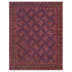 Late 19th Century Handwoven Antique Bokhara Rug