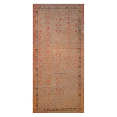 Tapis Khotan vintage en laine tissé à la main de la fin du XIXe siècle