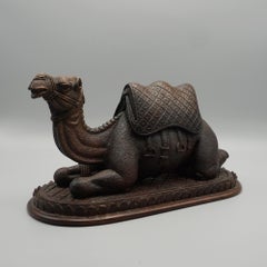 Late 19th Century Hardwood Recumbent Camel