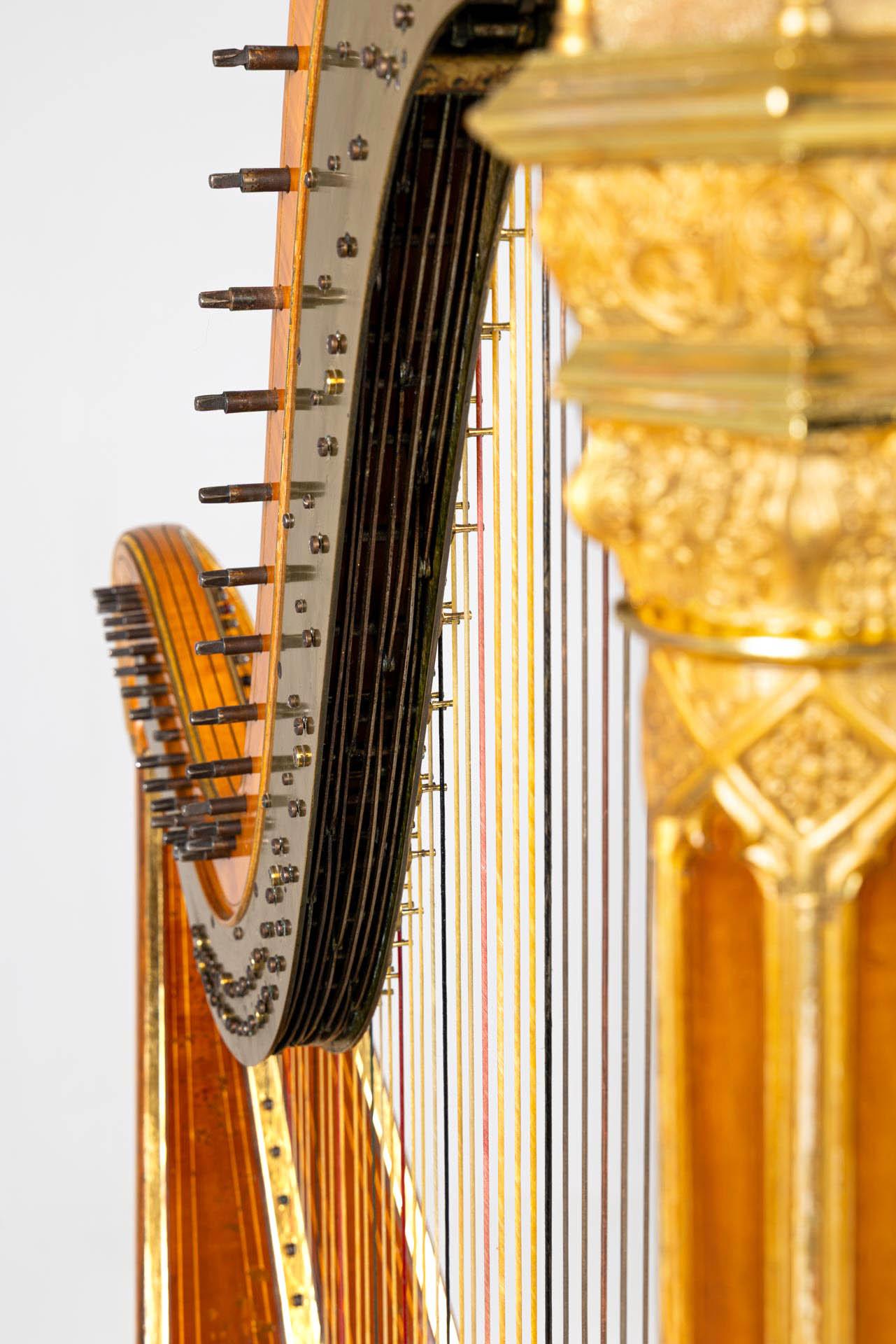 Harpe de la fin du 19e siècle par Sebastian Erard, instrument de musique de 1897 en vente 6